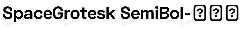 SpaceGrotesk SemiBol字体转换